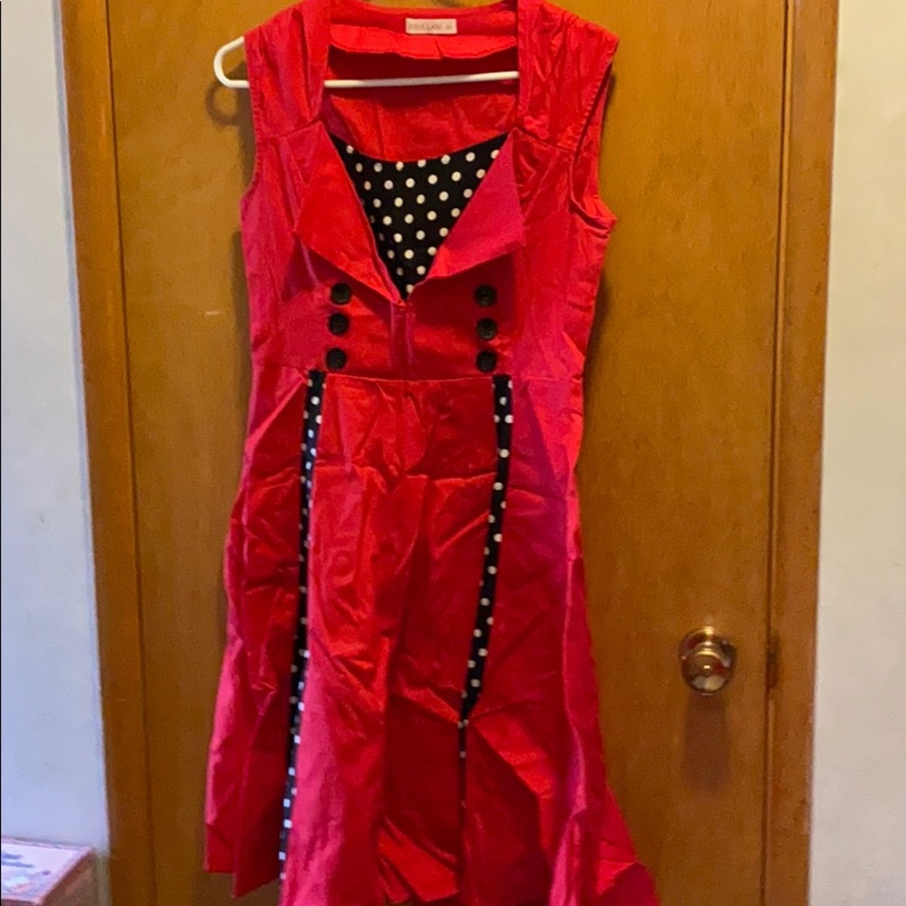 50s style pleated dress